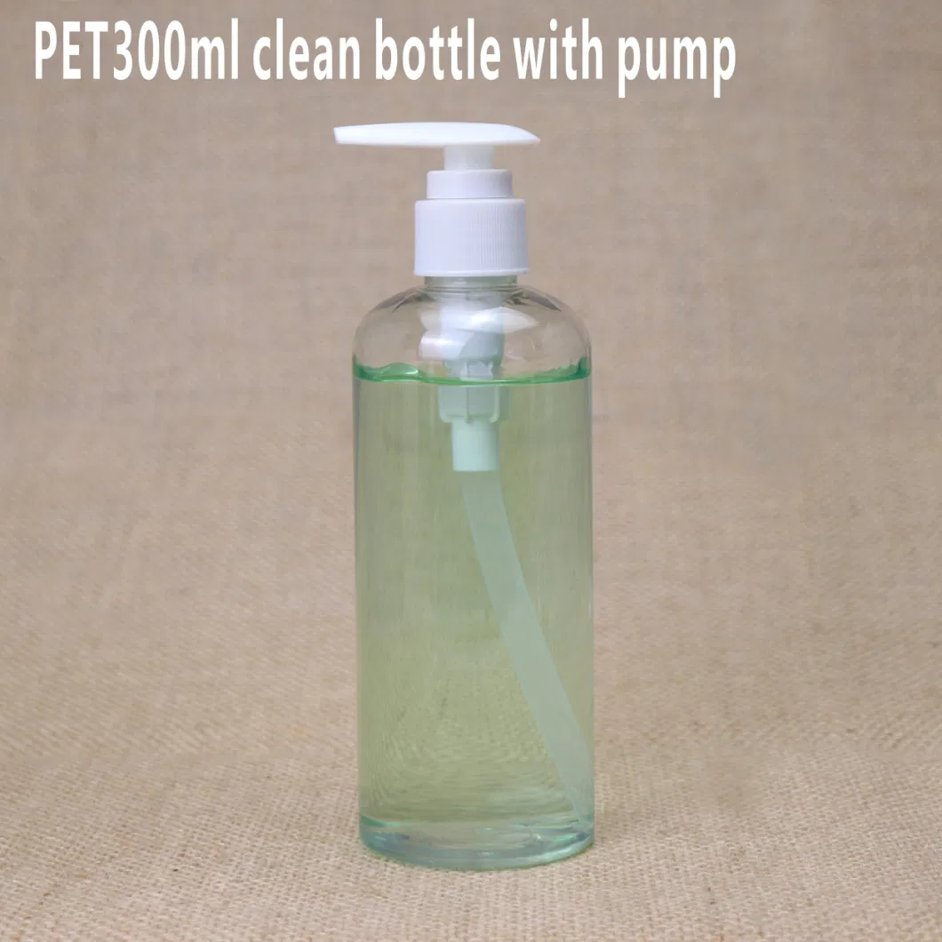 10oz 300ml 250ml 268ml Pet Clean Bottle with Pump for Hand Sanitizer Gel